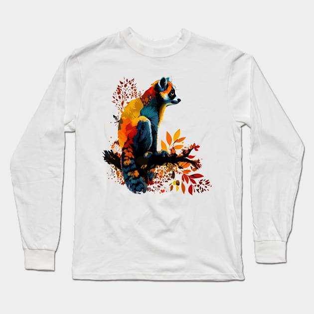 Lemur Long Sleeve T-Shirt by JH Mart